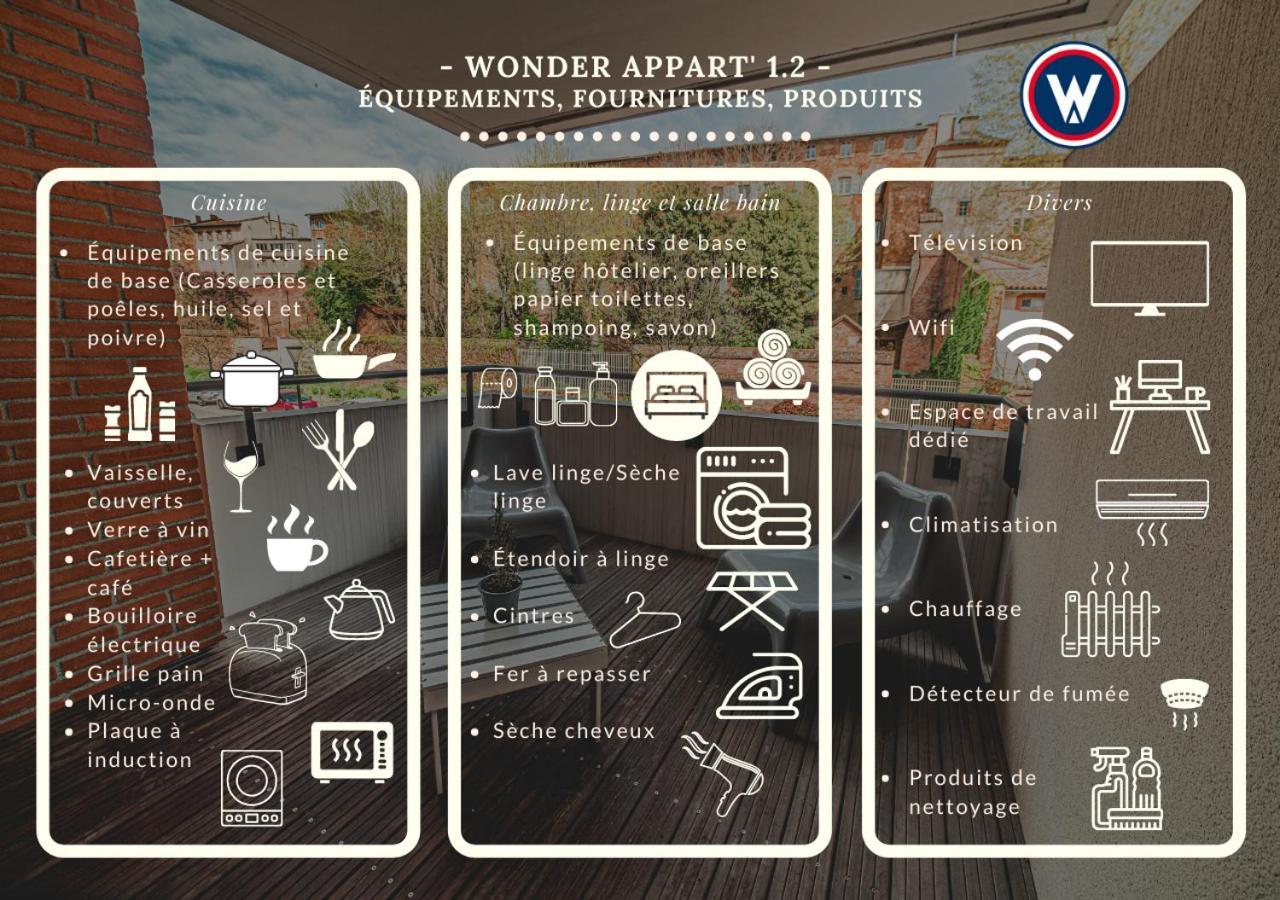 Wonder Appart' 1.2 - Coeur De Ville - Toulouse Dış mekan fotoğraf